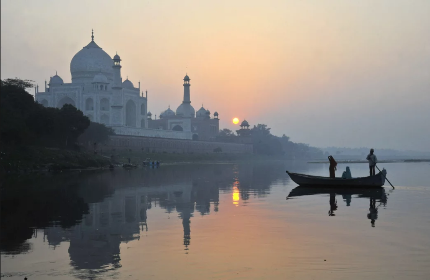 Boating on River Yamuna Agra